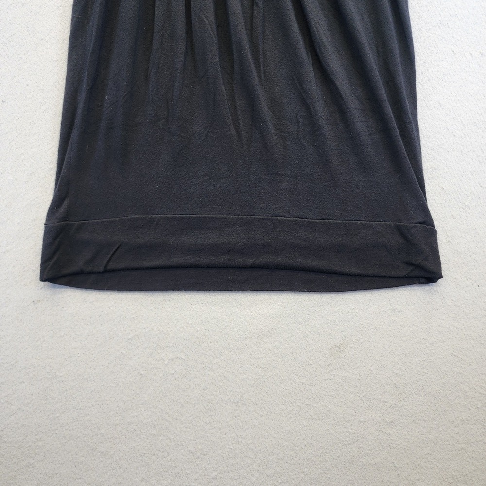 Michael Michael Kors Black Ruffle Neck Pleated Sleeveless Top Shell  Medium - Picture 5 of 11
